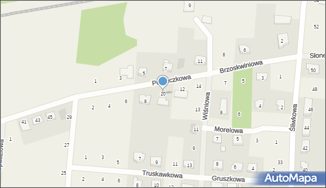 Biskupice, Porzeczkowa, 10, mapa Biskupice