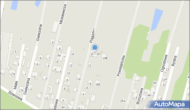 Blachownia, Pogodna, 10A, mapa Blachownia