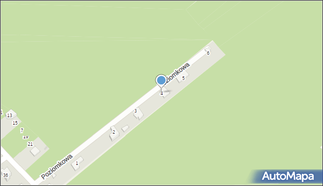 Blok Dobryszyce, Poziomkowa, 4, mapa Blok Dobryszyce