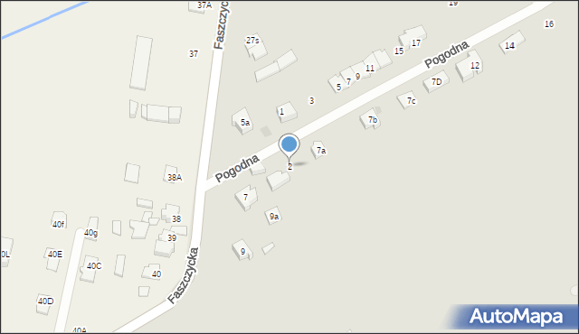 Błonie, Pogodna, 2, mapa Błonie