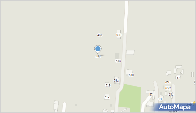 Błonie, Powstańców, 49d, mapa Błonie