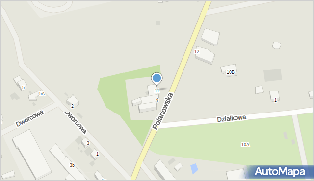 Bobolice, Polanowska, 11, mapa Bobolice