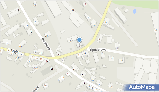 Bobolice, Polanowska, 3, mapa Bobolice