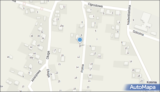 Bobrek, Polna, 10, mapa Bobrek