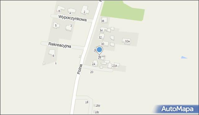 Bobrowniki, Polna, 26, mapa Bobrowniki