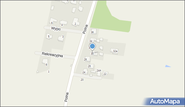 Bobrowniki, Polna, 30, mapa Bobrowniki