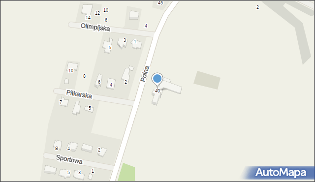 Bobrowniki, Polna, 40, mapa Bobrowniki