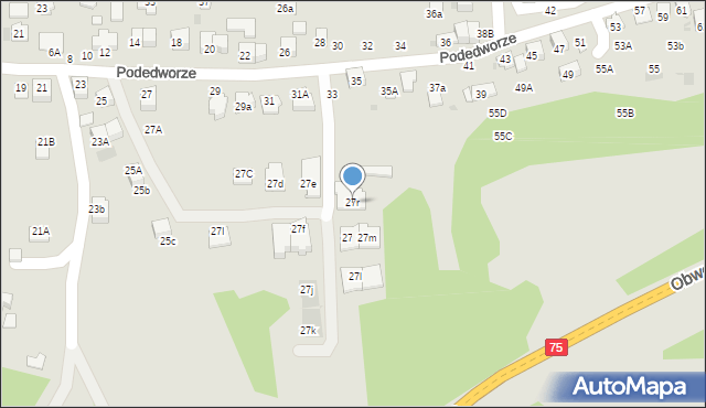 Bochnia, Podedworze, 27r, mapa Bochni