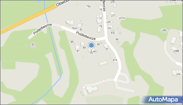 Bochnia, Podedworze, 91, mapa Bochni