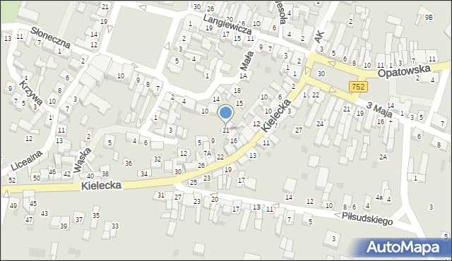 Bodzentyn, Podmurze, 11, mapa Bodzentyn