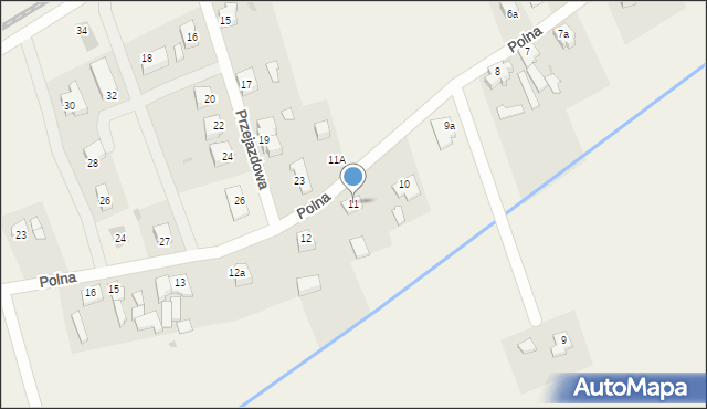 Bogdaniec, Polna, 11, mapa Bogdaniec