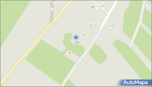 Bogoria, Polna, 13, mapa Bogoria