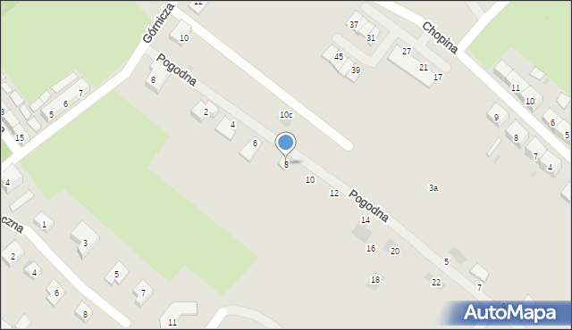 Boguszów-Gorce, Pogodna, 8, mapa Boguszów-Gorce