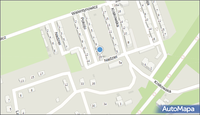 Boguszów-Gorce, Pokoju, 13, mapa Boguszów-Gorce