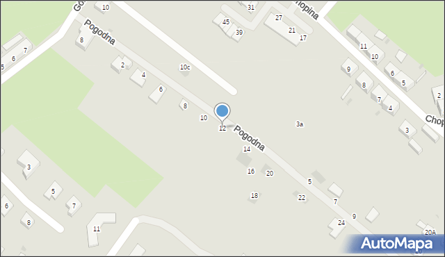 Boguszów-Gorce, Pogodna, 12, mapa Boguszów-Gorce