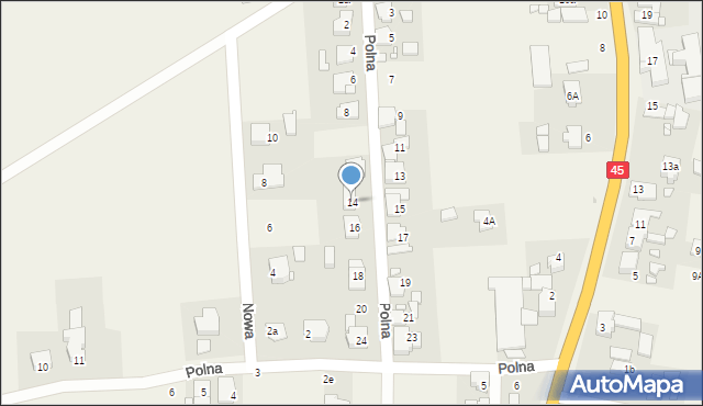 Boguszyce, Polna, 14, mapa Boguszyce
