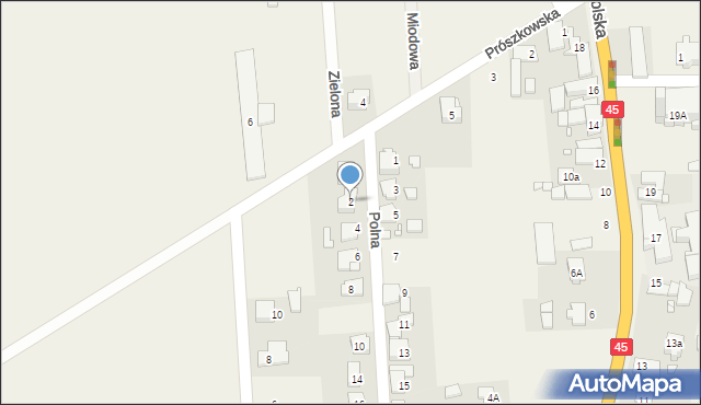 Boguszyce, Polna, 2, mapa Boguszyce