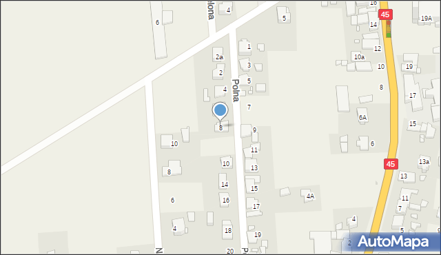 Boguszyce, Polna, 8, mapa Boguszyce