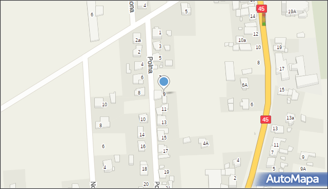 Boguszyce, Polna, 9, mapa Boguszyce