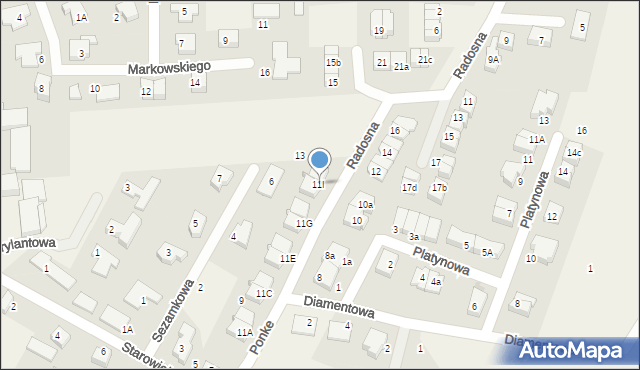 Bojano, Ponke Pawła, 11I, mapa Bojano