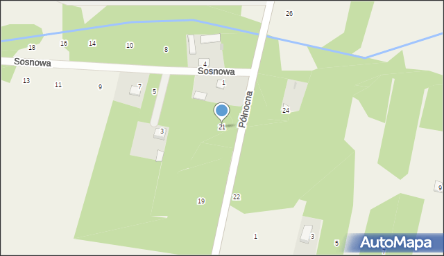 Bojmie, Północna, 21, mapa Bojmie