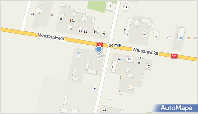 Bojmie, Południowa, 2, mapa Bojmie