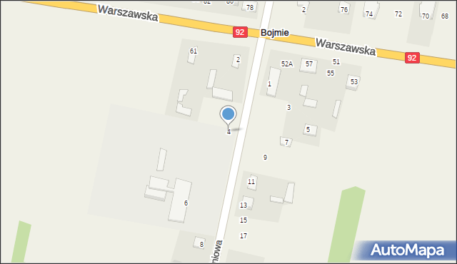 Bojmie, Południowa, 4, mapa Bojmie