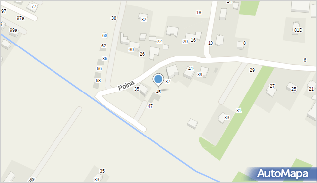 Bolechowice, Polna, 45, mapa Bolechowice