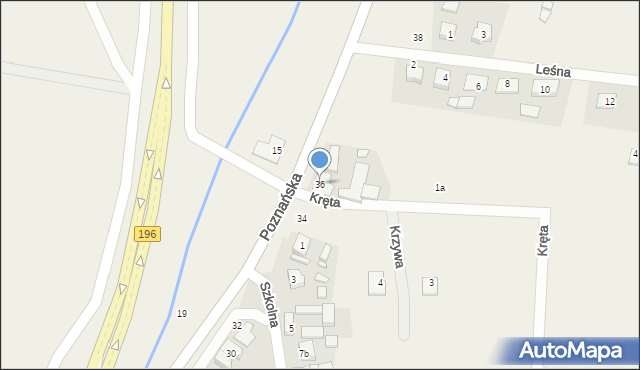 Bolechowo, Poznańska, 36, mapa Bolechowo