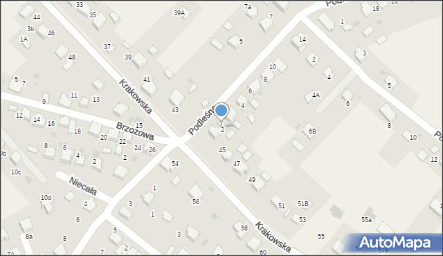 Bolęcin, Podleśna, 2, mapa Bolęcin