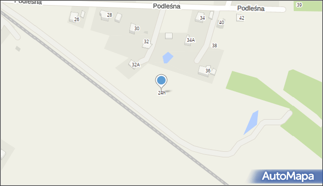 Bolęcin, Podleśna, 24h, mapa Bolęcin
