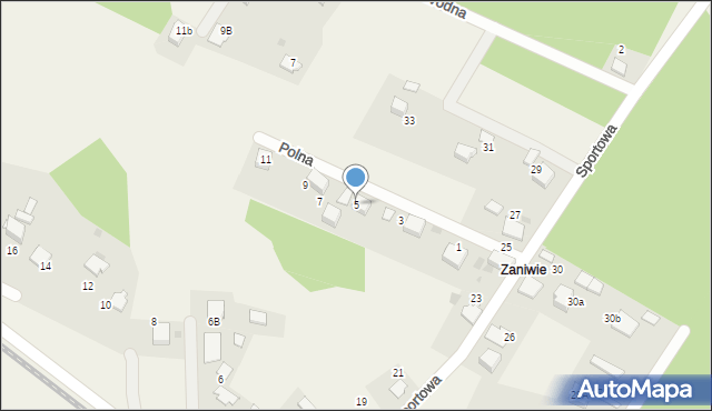 Bolęcin, Polna, 5, mapa Bolęcin