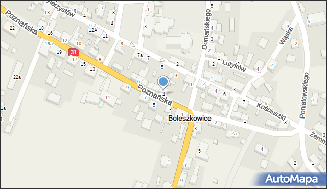 Boleszkowice, Poznańska, 4, mapa Boleszkowice