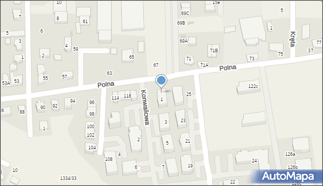 Bolszewo, Polna, 120a, mapa Bolszewo