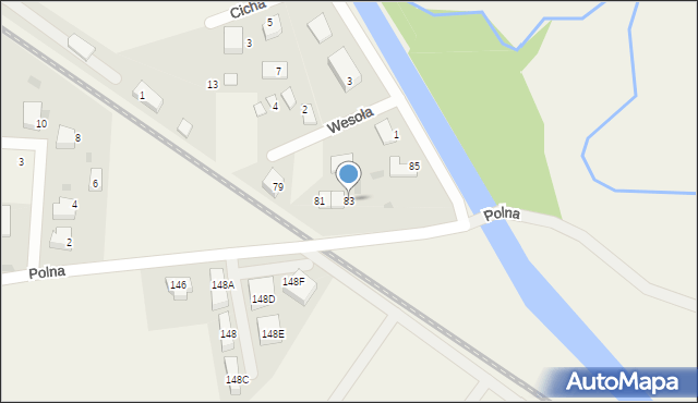 Bolszewo, Polna, 83, mapa Bolszewo