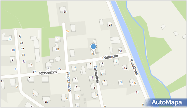 Bolszewo, Północna, 53, mapa Bolszewo