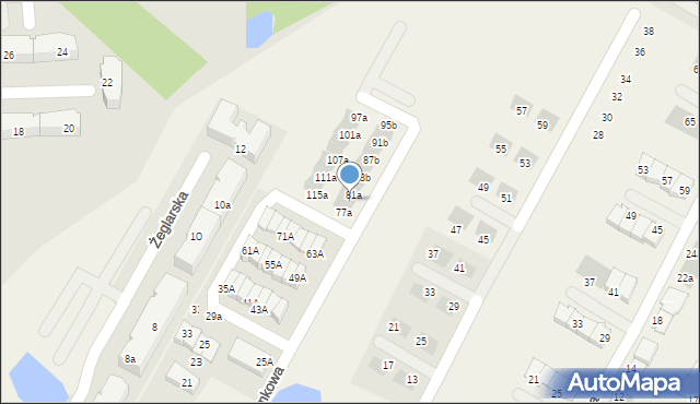 Borkowo, Poziomkowa, 79a, mapa Borkowo