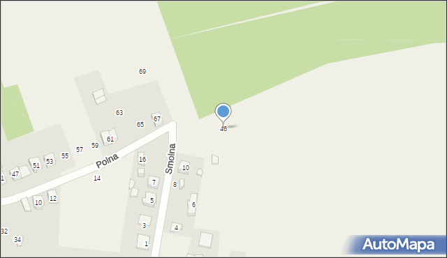 Boronów, Polna, 46, mapa Boronów