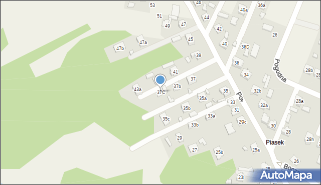 Boronów, Powstańców Śląskich, 37C, mapa Boronów