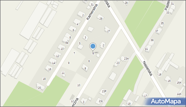 Borowa Góra, Poprzeczna, 4, mapa Borowa Góra