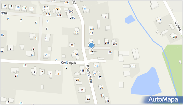 Borówiec, Poznańska, 17, mapa Borówiec