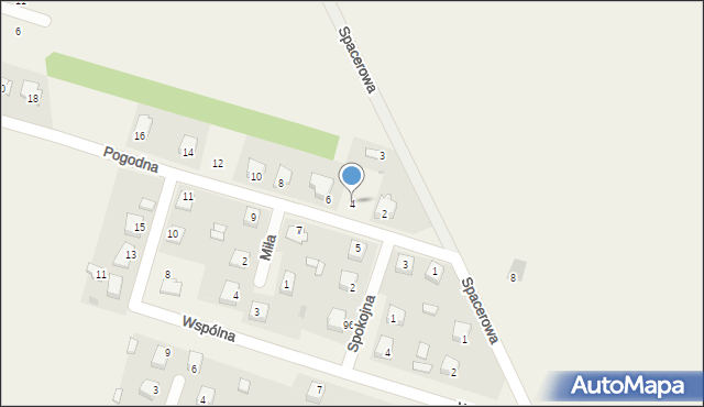 Bożewo, Pogodna, 4, mapa Bożewo