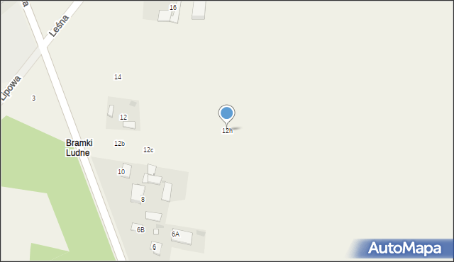 Bramki, Północna, 12h, mapa Bramki