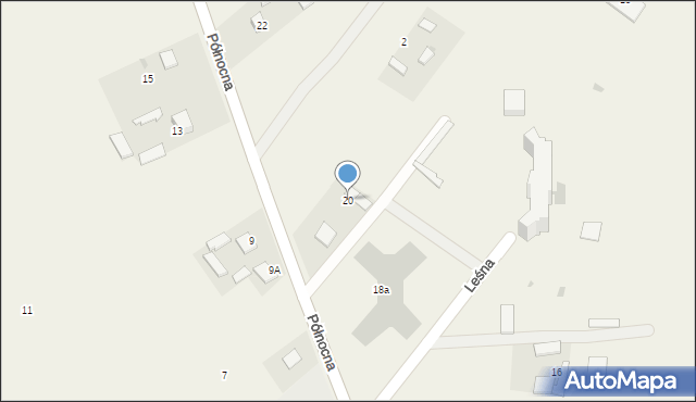 Bramki, Północna, 20, mapa Bramki