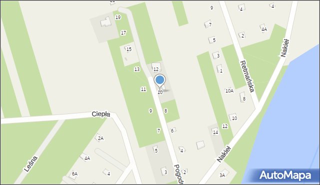 Brańszczyk, Pogodna, 10, mapa Brańszczyk