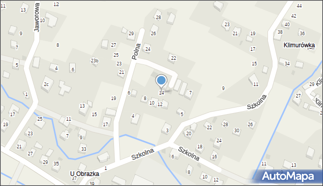 Brenna, Polna, 14, mapa Brenna