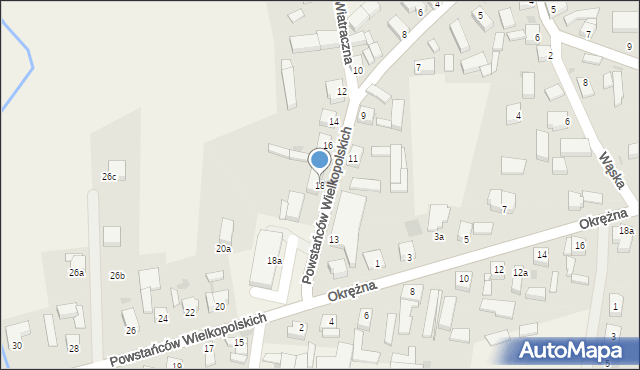 Brenno, Powstańców Wielkopolskich, 18, mapa Brenno