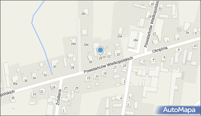 Brenno, Powstańców Wielkopolskich, 24, mapa Brenno