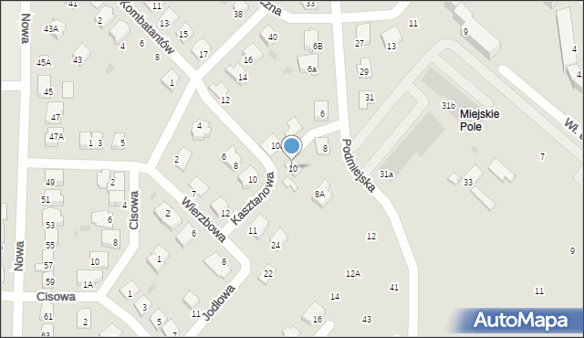 Brodnica, Podmiejska, 10, mapa Brodnica