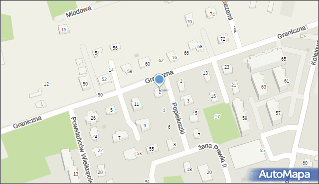 Brodnica, Popiełuszki Jerzego, bł. ks., 2, mapa Brodnica
